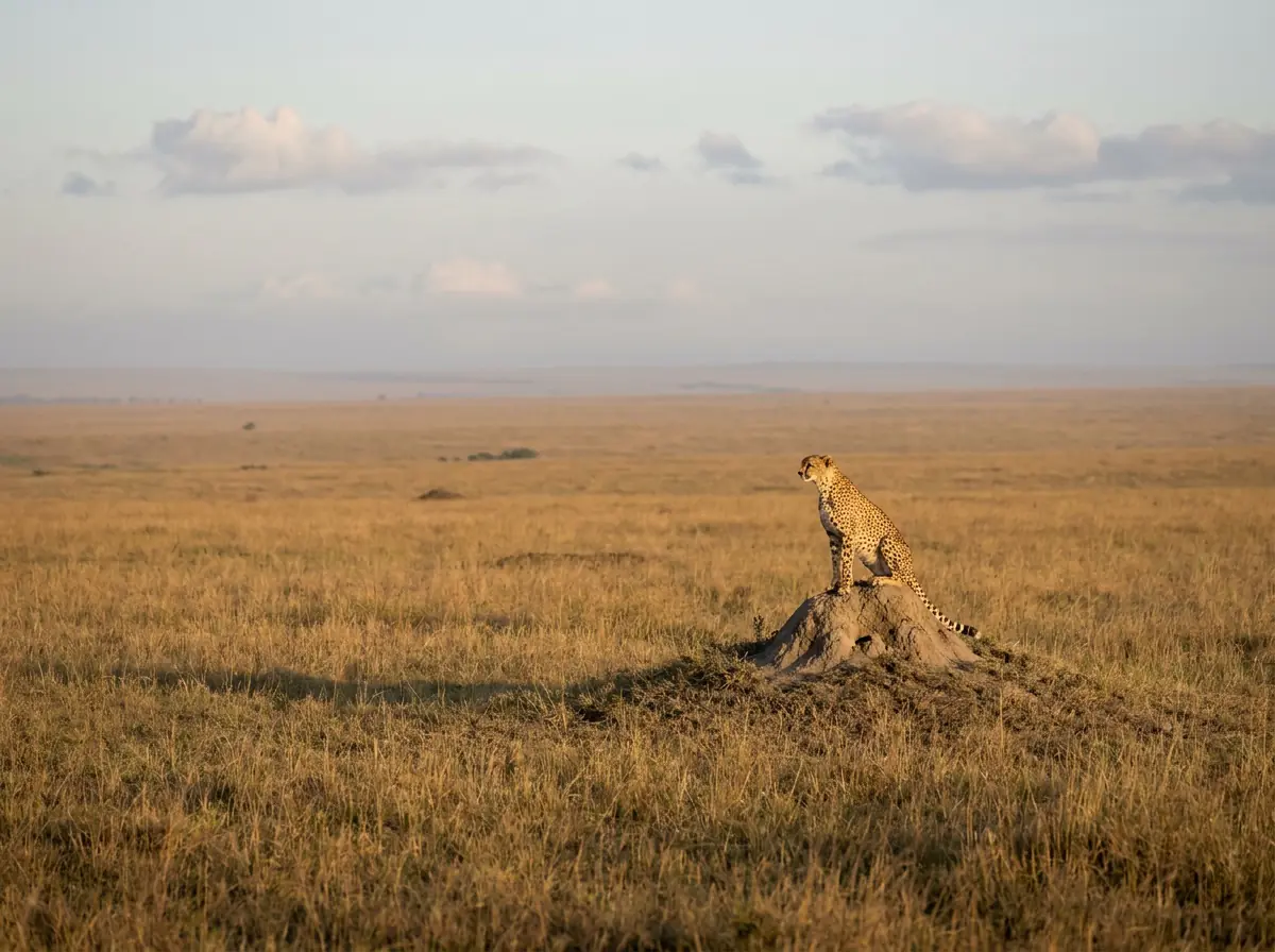 Cheetah on the Serengeti plains